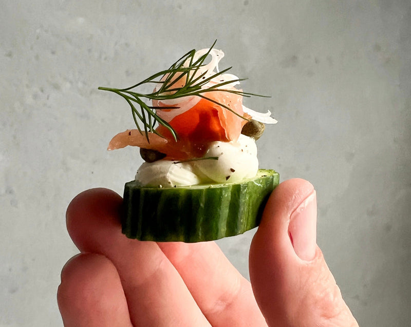 Smoked Salmon & Cucumber Bites (GF)