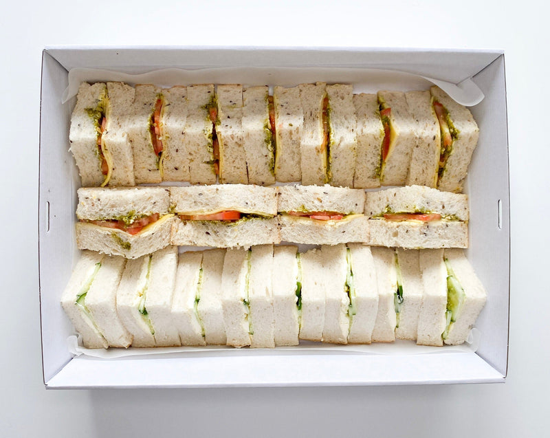 Classic triangle cut sandwiches for kids